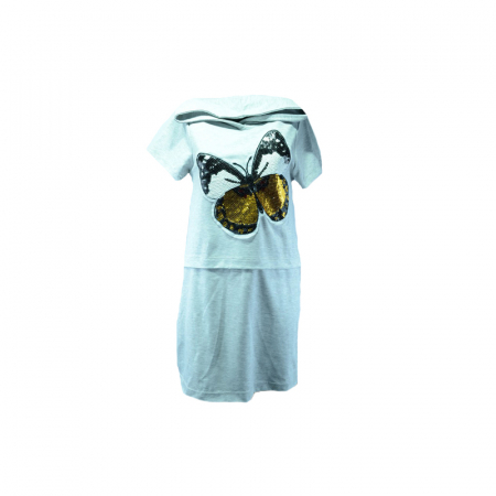 Îmbrăcăminte fete - Rochita pentru fete Mini Junior 97-200-122, Gri