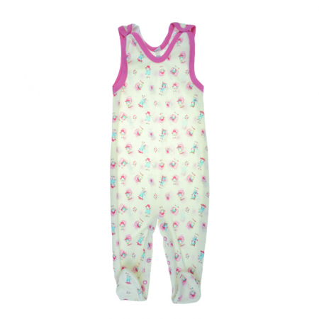 Salopete bebelusi fete - Salopeta fara maneci pentru fete Koala Bobas Fashion 1812G-86, Multicolor