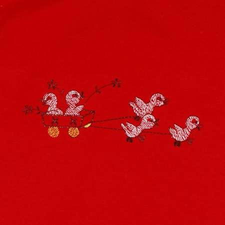 Salopeta de vara pentru fete Pifou S23R-62 cm, Rosu [2]