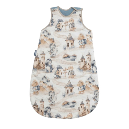 Saci de dormit - Sac de dormit fara picioare din bumbac marimea M pentru copii Sensillo SILLO-399072, Albastru