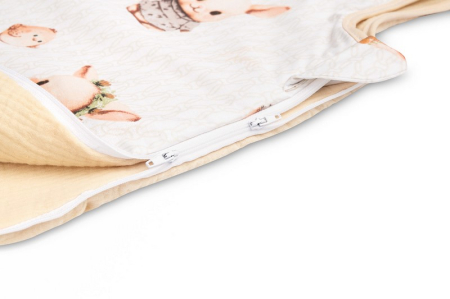 Sac de dormit fara picioare din bumbac marimea M pentru copii Sensillo SILLO-399089, Crem [3]