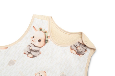 Sac de dormit fara picioare din bumbac marimea M pentru copii Sensillo SILLO-399089, Crem [2]