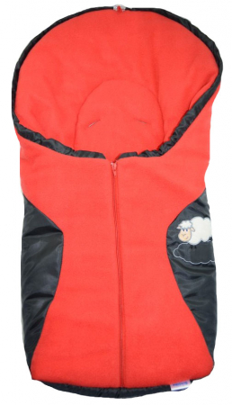 Carucioare - Sac de iarna pentru carucior Sensillo 8002R, Rosu