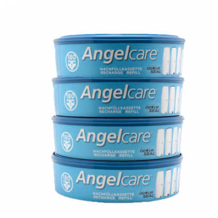 Igiena copiilor - Saci menajeri 180 L 4 bucati Angelcare AC1103, Albastru