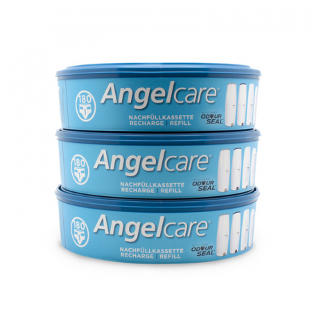 Cos scutece - Saci menajeri 180 l 3 bucati Angelcare AC1100, Albastru