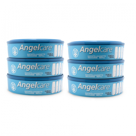 Igiena copiilor - Saci menajeri 180 l 6 bucati Angelcare 090065, Albastru
