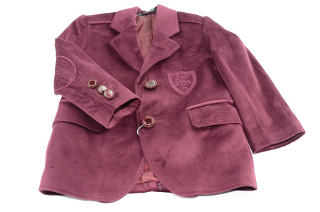 Sacouri - Sacou elegant pentru baieti LA KIDS 1434B-80, Visiniu
