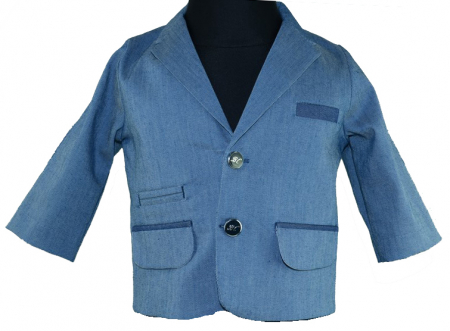 Îmbrăcăminte băieți - Sacou elegant pentru baieti Mini Junior SCMini SCNN5-AL-68, Albastru