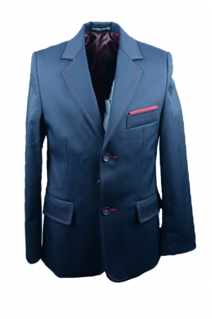 Sacouri - Sacou elegant pentru baieti Janke SLA13-B-128-cm, Bleumarin