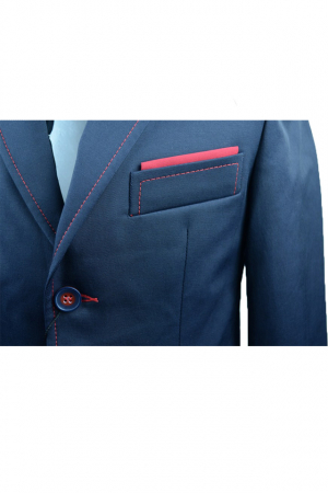 Sacou elegant pentru baieti Janke SLA13-B-128-cm, Bleumarin [1]