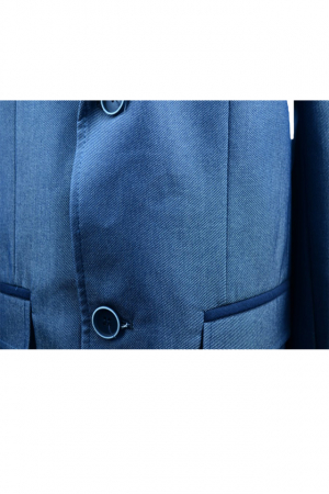 Sacou elegant pentru baieti Koszulland KSL13-A1-158-cm, Albastru [1]