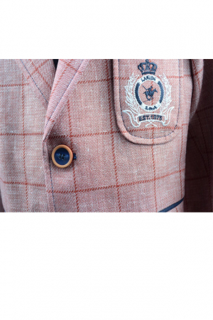 Sacou elegant pentru baieti LA Kids 1448-02-104-cm, Roz [1]