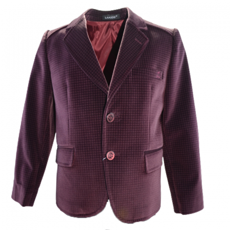Sacouri - Sacou elegant pentru baieti LA Kids 1581-V, Visiniu