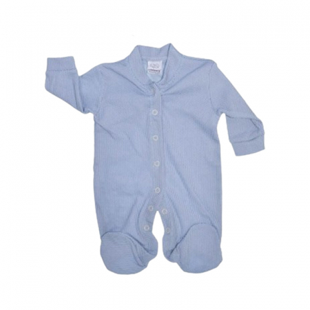 Îmbrăcăminte băieți - Salopeta cu maneca lunga, cu buline, pentru baieti, Mini Junior SLPC1408AB2, Albastru