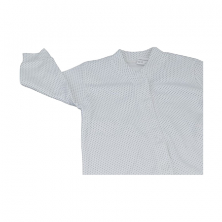 Salopeta cu maneca lunga, cu buline, pentru copii, Mini Junior SLPC1408AB, Alb [2]