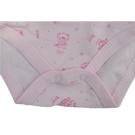 Body cu maneca lunga pentru fete BabyToo 7083-80, Roz [3]