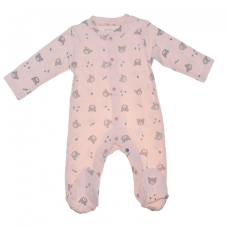 Salopete bebelusi fete - Salopeta cu maneca lunga pentru fete Ciccimbaby DL124, Roz