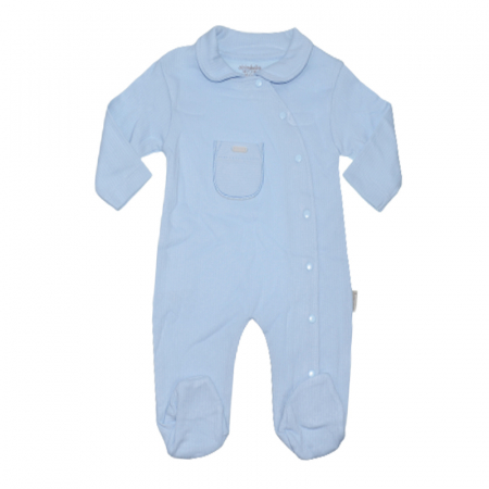 Salopete bebelusi baieti - Salopeta cu maneca lunga pentru baieti Ciccimbaby DL119, Albastru