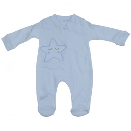 Salopete bebelusi baieti - Salopeta cu maneca lunga pentru fete Mini Junior 001430A, Albastru
