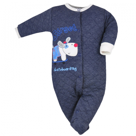 Salopete bebelusi baieti - Salopeta cu maneca lunga pentru baieti Koala 05-789B-74-cm, Bleumarin