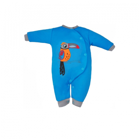 Salopete bebelusi baieti - Salopeta cu maneca lunga pentru baieti Koala Bali 3049-A-68-cm, Albastru