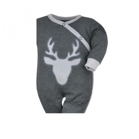 Salopeta cu maneca lunga pentru baieti Koala Deer 07-465-62-cm, Gri [1]