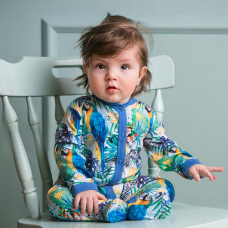 Salopeta cu maneca lunga pentru baieti Koala Madagaskar 08-278-56-cm, Multicolor [1]