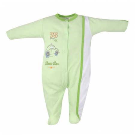 Salopete bebelusi baieti - Salopeta cu maneca lunga pentru baieti Koala Maly Sportowiec B01-049V1-62-cm, Verde