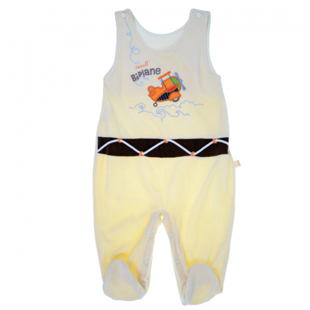 Compleu 2 piese salopeta si bluza pentru baieti Koala Milo 1874C-74-cm, Crem [4]
