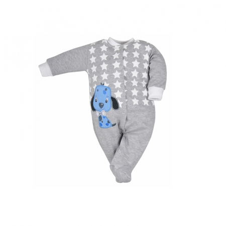 Salopete bebelusi baieti - Salopeta cu maneca lunga pentru baieti Koala Piesio 05-341G-62, Gri
