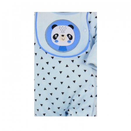 Salopeta cu maneca lunga pentru baieti Koala Portret 05-664A-68-cm, Albastru [1]