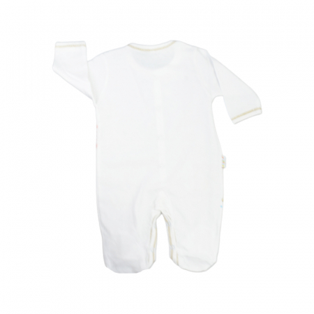 Salopeta cu maneca lunga pentru fete Mini Junior 110822-B, Alb [1]