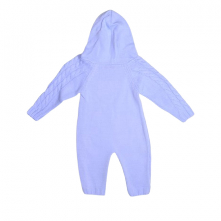 Salopeta cu maneca lunga, pentru baieti, Mini Junior 1129A, Albastru deschis [2]