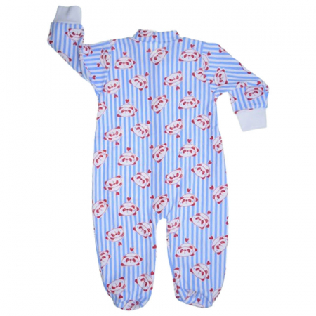 Salopeta cu maneca lunga pentru baieti Mini Junior 220124-12, Albastru [1]