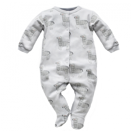 Salopete bebelusi baieti - Salopeta cu maneca lunga pentru baieti Mini Junior 251252-62-cm, Gri