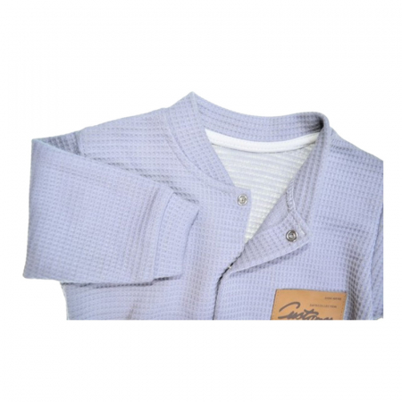 Salopeta cu maneca lunga, pentru baieti, Mini Junior 7183G, Gri [1]