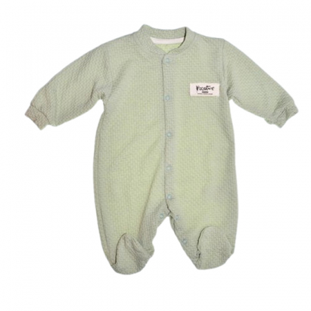 Salopete bebelusi baieti - Salopeta cu maneca lunga, pentru baieti, Mini Junior 7183V, Verde