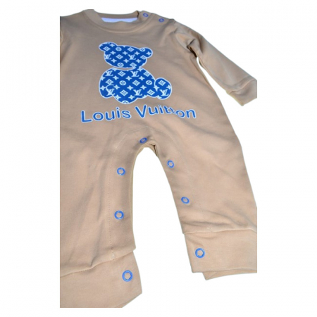 Salopeta cu maneca lunga, pentru baieti, Mini Junior LV2608B, Bej [1]