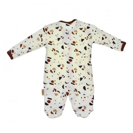 Salopeta cu maneca lunga pentru baieti Mini Junior SALMJ-2, Alb [2]