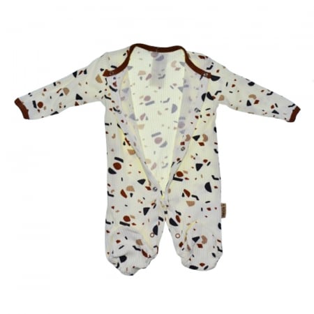 Salopeta cu maneca lunga pentru baieti Mini Junior SALMJ-2, Alb [3]