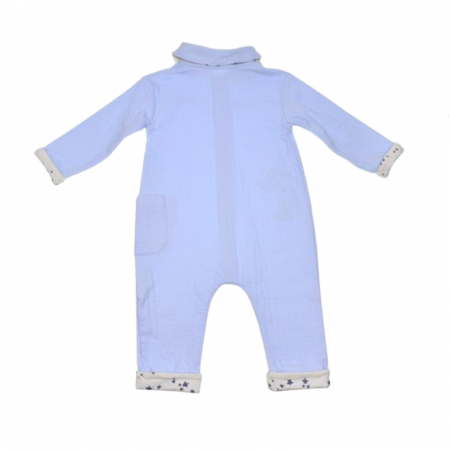 Salopeta cu maneca lunga pentru baieti Mini Junior SALMJ-32, Albastru [2]
