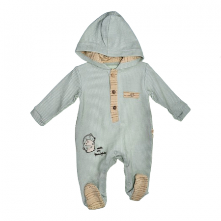 Salopete bebelusi baieti - Salopeta cu maneca lunga pentru baieti Mini Junior SALMJ-7, Verde