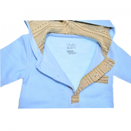 Salopeta cu maneca lunga pentru baieti Mini Junior SALMJ-8, Albastru [1]