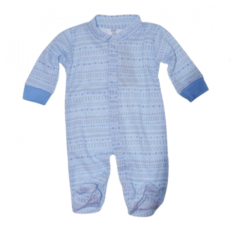 Salopete bebelusi baieti - Salopeta cu maneca lunga pentru baieti Mini Junior SCBMJ-02, Albastru