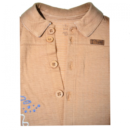 Salopeta cu maneca lunga pentru baieti Mini Junior SLP-2562-AB1, Maro [2]