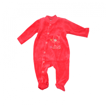 Salopete bebelusi fete - Salopeta cu maneca lunga pentru fete Pifou Model 3 S605444-2, Rosu