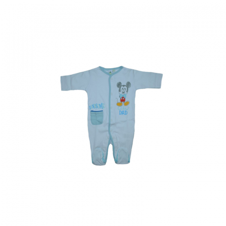 Salopete bebelusi baieti - Salopeta cu maneca lunga pentru baieti Sun City Mickey Mouse 900494-1-74, Albastru