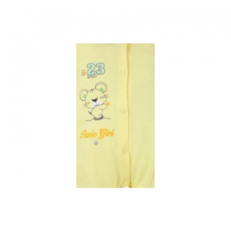 Salopeta cu maneca lunga pentru copii Koala Maly Sportowiec B01-049G1-62-cm, Galben [2]