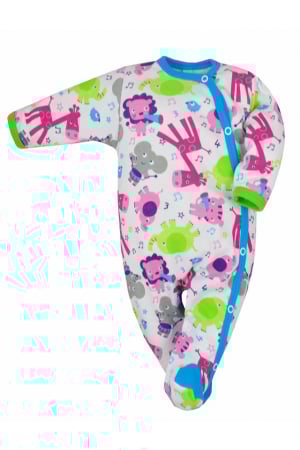 Salopete bebelusi fete - Salopeta cu maneca lunga pentru copii Koala Zoo 3177-A-74, Multicolor