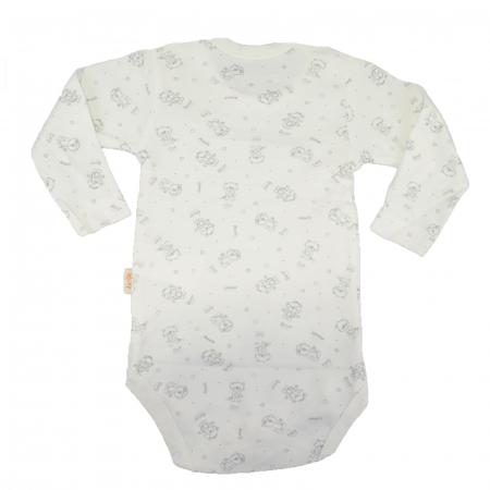 Body cu maneca lunga pentru copii BabyToo 7083-3-80, Crem [1]